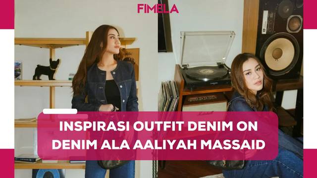 Potret Gaya Denim on Denim yang Elegan dan Berkelas dari Aaliyah Massaid