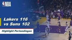 NBA | Cuplikan Hasil Pertandingan - Lakers 116 vs Suns 102