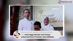 Bocah Menangis Haru Bertemu Jokowi, Mengaku Kagum RI Rebut Freeport