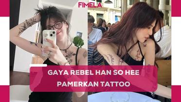 8 Gaya Rebel tetap Elegan Han So Hee Ungkap Tato di Tubuhnya lewat Beberapa Outfit