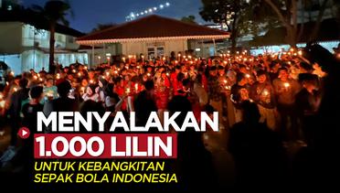 1.000 Lilin Dinyalakan untuk Kebangkitan Sepak Bola Indonesia