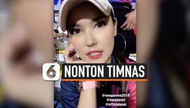 Lagi, Maria Ozawa Tonton Laga Timnas Indonesia U-22 vs Vietnam