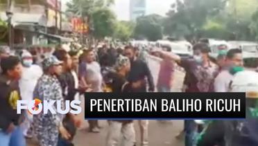 Baliho Rizieq Shihab Ditertibkan, TNI Sempat Bersitegang dengan Massa di Depan Markas FPI | Fokus