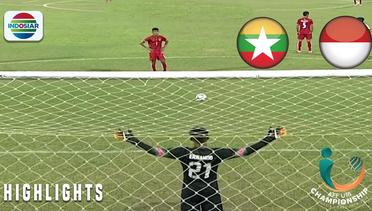 Goal Zaw We Thein - Myanmar (1) vs (2) Indonesia | AFF U-16 Championship