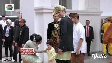 Kirab Bendera  - Waw! Lucunya Jan Ethes Digandeng Pak Jokowi Menyambut Tamu Undangan