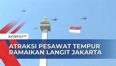 Keren! Atraksi Flypass Pesawat Tempur Hingga Heli Memukau Undangan HUT ke-78 RI di Istana Merdeka