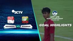 Indonesia (5) vs Myanmar (0) - Goal Highlights | AFF U-15 2019