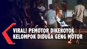 Viral! Pemotor Dikeroyok Kelompok Pemuda Diduga Geng Motor di Probolinggo