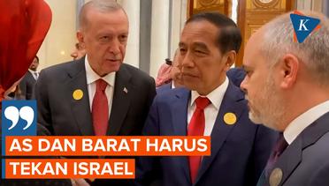 Jokowi ke AS, Erdogan: Amerika Punya Pengaruh di Israel, Harus Tekan Serangan di Gaza
