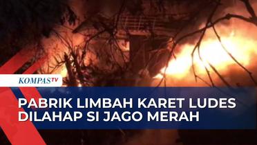 Korsleting Listrik Diduga jadi Penyebab Kebakaran Pabrik Limbah Karet di Bekasi