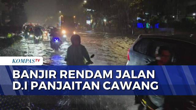 Hujan Deras, Banjir Setinggi 30-60 Cm Rendam Cawang, Jalan Daan Mogot hingga Pondok Aren Tangsel