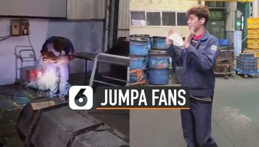Kocak Aksi Pria Berlagak Seperti Oppa Korea Sedang Jumpa Fans, Endingnya Bikin Ngakak