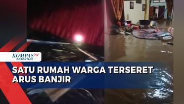 Satu Rumah Warga di Tolinggula Gorontalo Utara Hanyut Diterjang Banjir