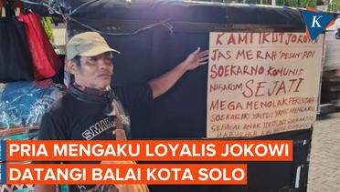 Pria Mengaku Loyalis Jokowi Datangi Balai Kota Solo