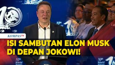 Lengkap! Sambutan Elon Musk Depan Presiden Jokowi di Opening Ceremony WWF ke-10 Bali