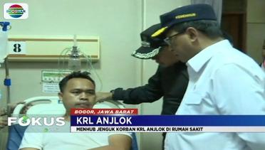 Menhub dan Dirut PT KAI Jenguk Korban Kecelakaan KRL di Bogor - Fokus Pagi