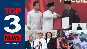 Penetapan Prabowo-Gibran di KPU, PDIP Layangkan Gugatan ke PTUN, Gibran Bagikan Susu [TOP 3 NEWS]