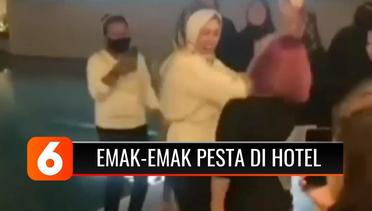 Viral, Emak-Emak di Bone Sulsel Asyik Joget Berpesta Tanpa Masker di Sebuah Hotel