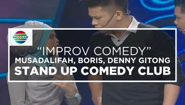 Improv Comedy 'Kalimat Siapa' - Musdalifah, Boris, Denny Gitong (Stand Up Comedy Club)