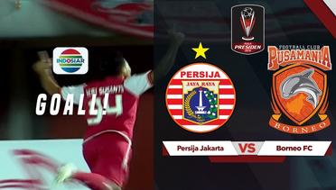 Goll..Ih Ih Ih Cantik !!Heri Susanto- Persija Melesat Ceploskan Bola Ke Gawang Borneo. 5-0 Untuk Persija - Piala Presiden