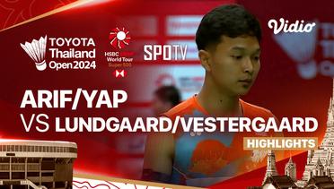 Junaidi Arif/Roy King Yap (MAS) vs Daniel Lundgaard/Mads Vestergaard (DEN) - Highlights | Toyota Thailand Open 2024 - Men's Doubles
