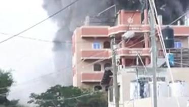 Detik-detik Bom Dijatuhkan Militer Israel Menghantam Bangunan Dekat RS Kuwait di Gaza