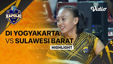 Highlights | Putri: DI Yogyakarta vs Sulawesi Barat | Piala Kapolri 2023