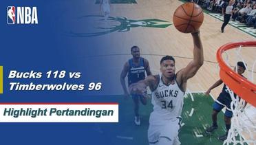 NBA | Cuplikan Pertandingan: Bucks 118 vs Timberwolves 96 | 2019 NBA Preseason