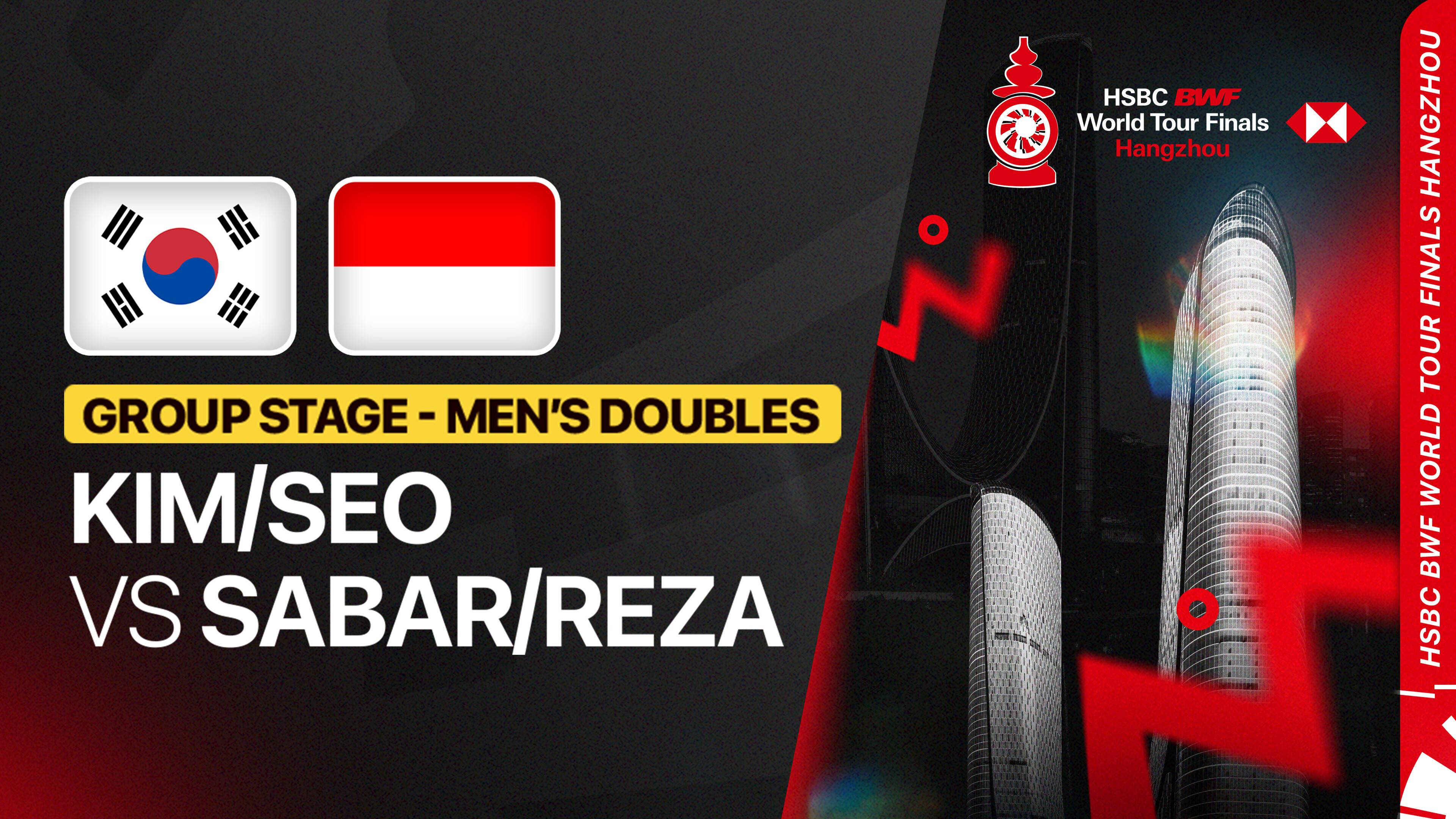 Kim Won Ho/Seo Seung Jae (KOR) vs Sabar Karyaman Gutama/Moh Reza Pahlevi Isfahani (INA) - Men's Doubles Group Stage | HSBC BWF World Tour Finals 2025