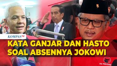 Jokowi Absen di HUT PDIP, Begini Kata Ganjar dan Hasto