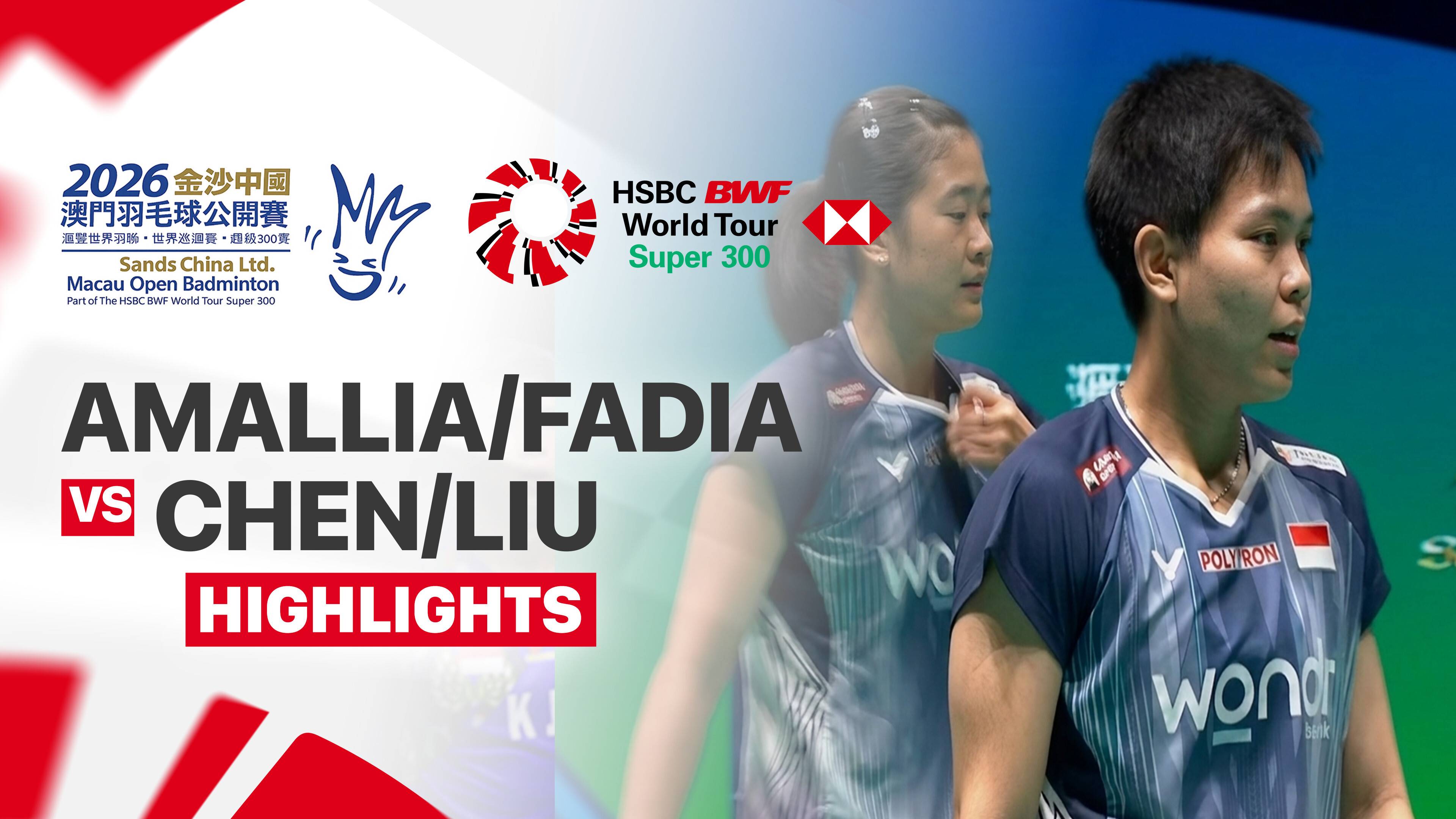 Amallia Cahaya Pratiwi/Siti Fadia Silva Ramadhanti (INA) vs Chen Fan Shu Tian/Liu Jia Yue (CHN) - Women's Doubles Semi Finals | SANDS CHINA LTD. Macau Open 2026