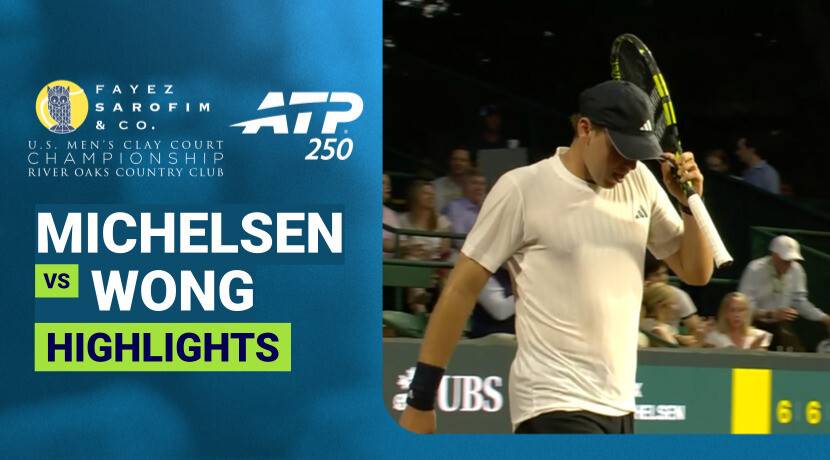 Alex Michelsen vs Coleman Wong - Round 1 | ATP 250: Fayez Sarofim & Co. U.S. Men's Clay Court Championship 2026
