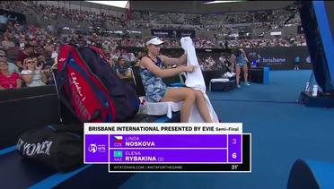 Semifinal: Linda Noskova vs Elena Rybakina - Highlights | WTA Brisbane International 2024