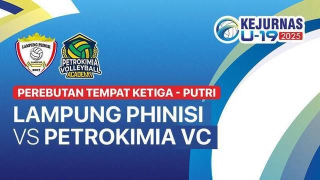 Lampung Phinisi vs Petrokimia Volleyball Club - Perebutan Tempat Ketiga Putri - Full Match | Kejurnas Bola Voli Antarklub U-19 2025