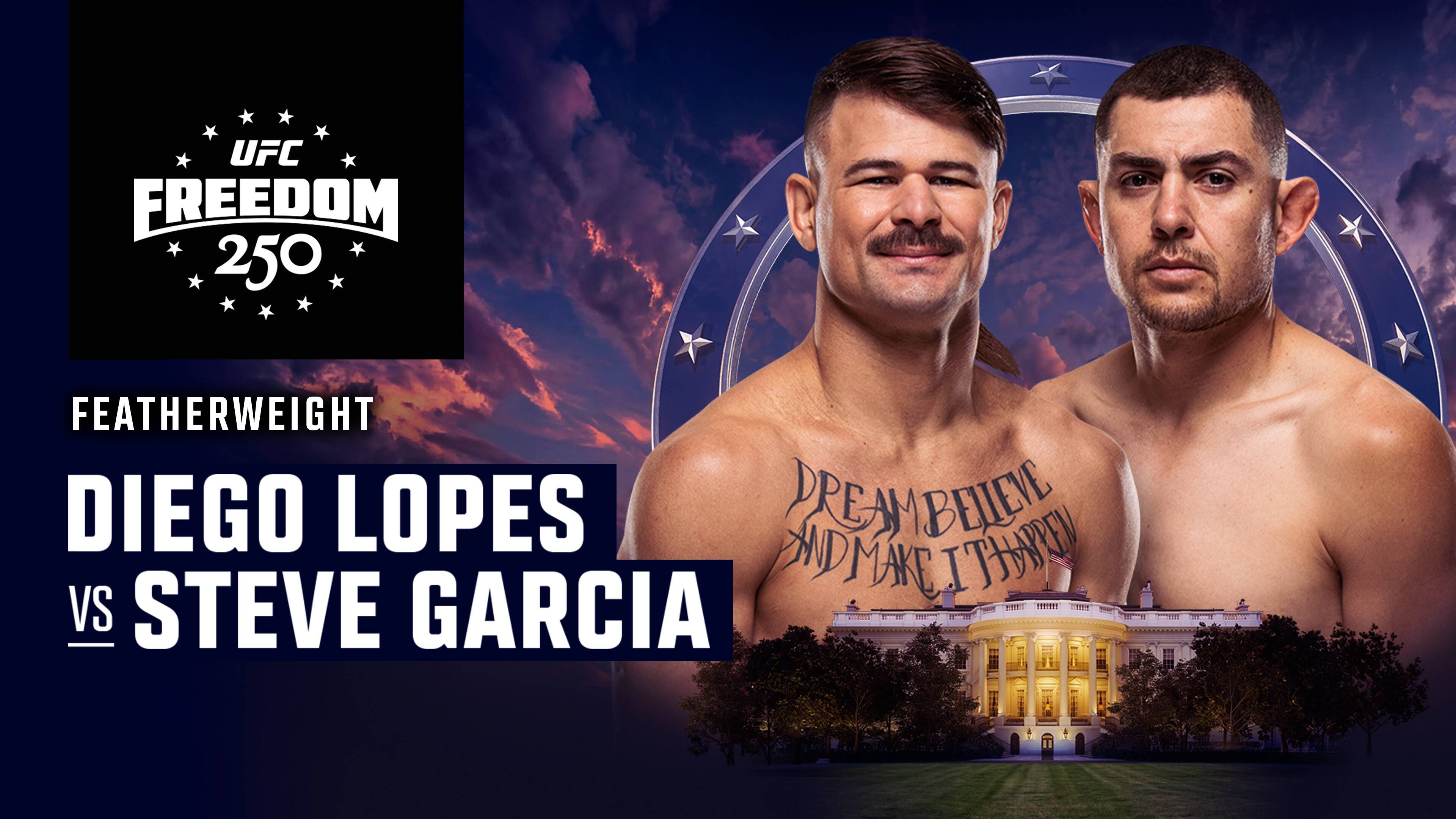 Diego Lopes vs Steve Garcia - Featherweight | UFC Freedom 250