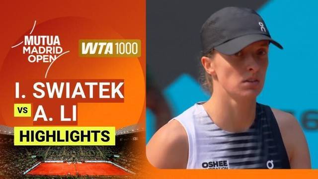Iga Swiatek vs Ann Li - Highlight | WTA 1000: Mutua Madrid Open 2026