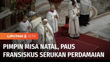 Paus Fransiskus Pimpin Langsung Misa Malam Natal di Basilika Santo Petrus di Vatikan | Liputan 6