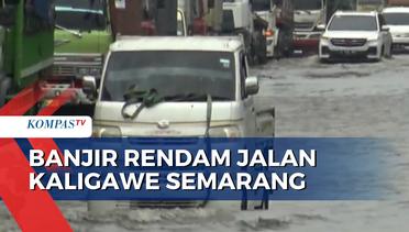 Banjir, Arus Lalu Lintas Jalan Kaligawe di Kota Semarang Sempat Tersendat
