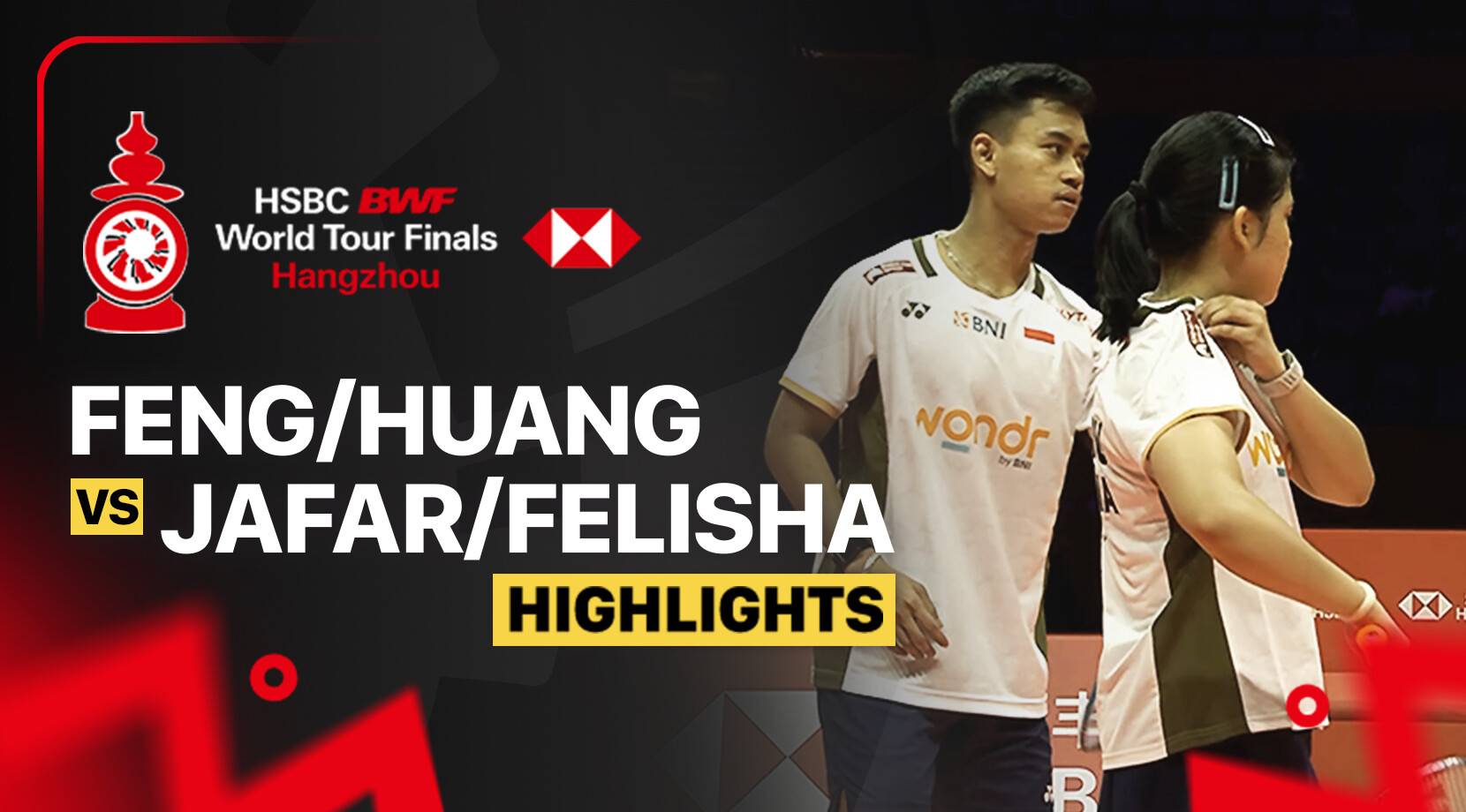 Feng Yan Zhe/Huang Dong Ping (CHN) vs Jafar Hidayatullah/Felisha Alberta Nathaniel Pasaribu (INA) - Mixed Doubles Group Stage | HSBC BWF World Tour Finals 2025