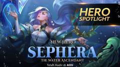 Hero tercantik di AOV! Sephera The Water Ascendant - Hero Spotlight - Garena AOV