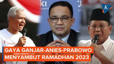 Cara Ganjar-Prabowo-Anies Sambut Bulan Ramadhan 2023