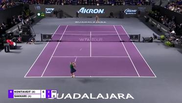Match Highlights | Anett Kontaveit vs Maria Sakkari | Akron WTA Finals Guadalajara