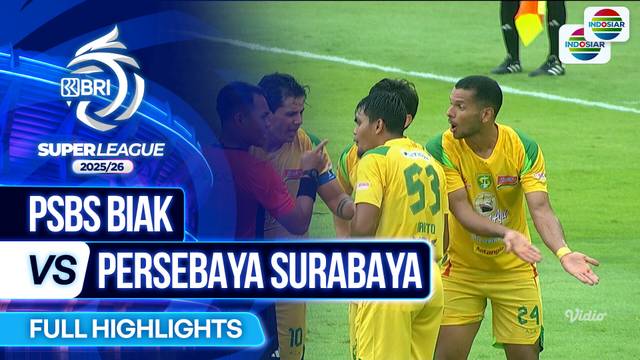 PSBS BIAK VS PERSEBAYA SURABAYA - Full Highlights | BRI Super League 2025/26