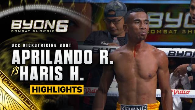 Aprilando Rumahpasal vs Haris Haiqal - Highlight | BYON Combat Showbiz 6 2025