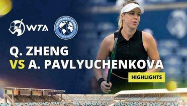 Qinwen Zheng vs Anastasia Pavlyuchenkova - Highlights | WTA Cincinnati Open 2024