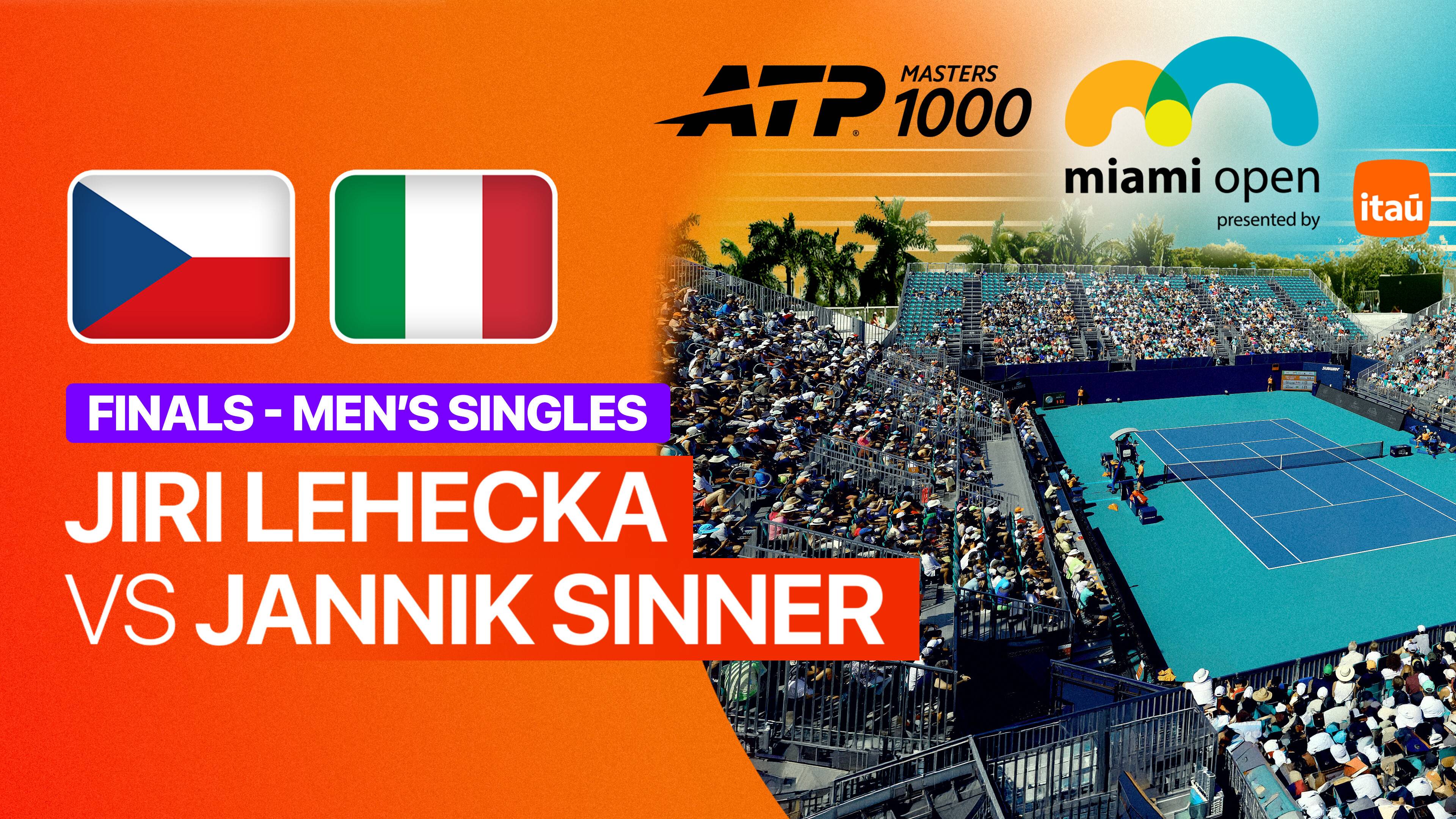 Jiri Lehecka vs Jannik Sinner - Finals | ATP 1000: Miami Open Presented by Itau 2026