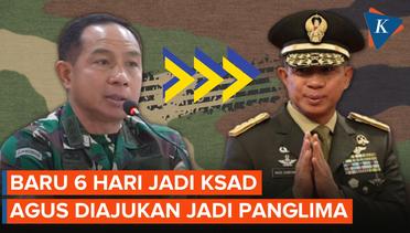 Baru 6 Hari Dilantik, KSAD Agus Subiyanto Diajukan Jokowi Jadi Calon Panglima TNI