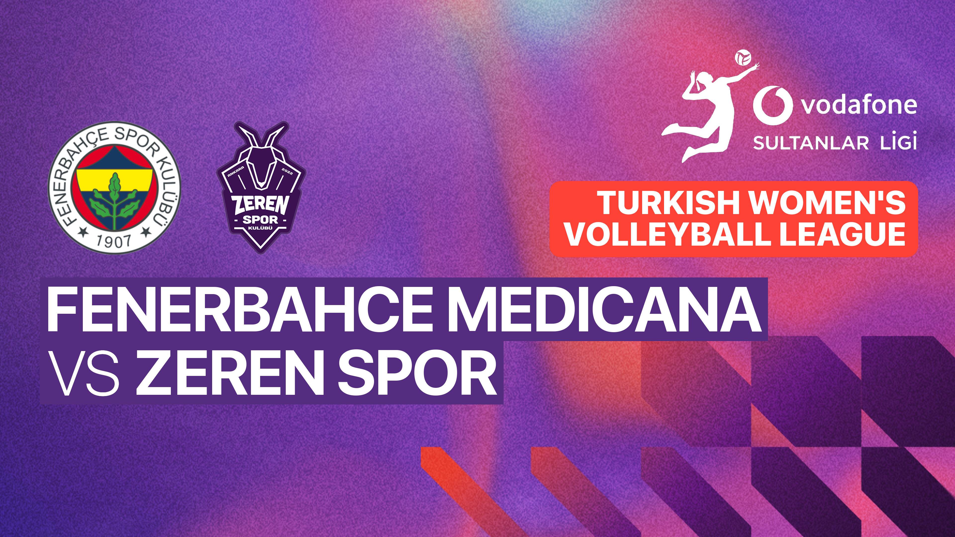 Fenerbahce Medicana Woman vs Zerenspor