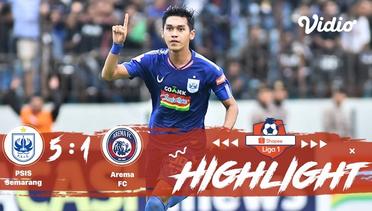 Full Highlight - PSIS Semarang 5 vs 1 Arema FC | Shopee Liga 1 2019/2020