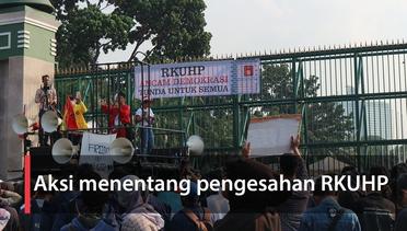 Aksi menentang pengesahan RKUHP